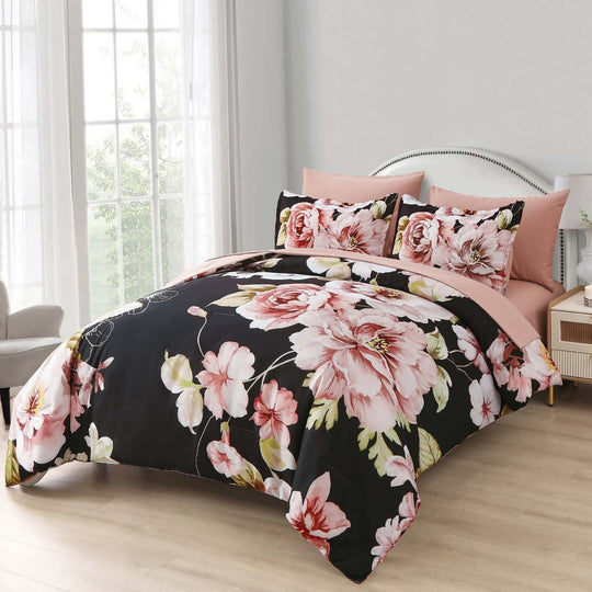 _label_, DSZ Product, feed-cond-new, feed-sl-free shipping, free-shipping, newSoft Warm Floral Comforter Set, King Size, Ultra - Plush Bedding With Pillowcases - Premium Home & Garden > Bedding > Quilts & Duvets from Styleforhome ! Shop Online Buy Now at S & D's Value Store Family Business Best Customer Service_label_, DSZ Product, feed-cond-new, feed-sl-free shipping, free-shipping, new