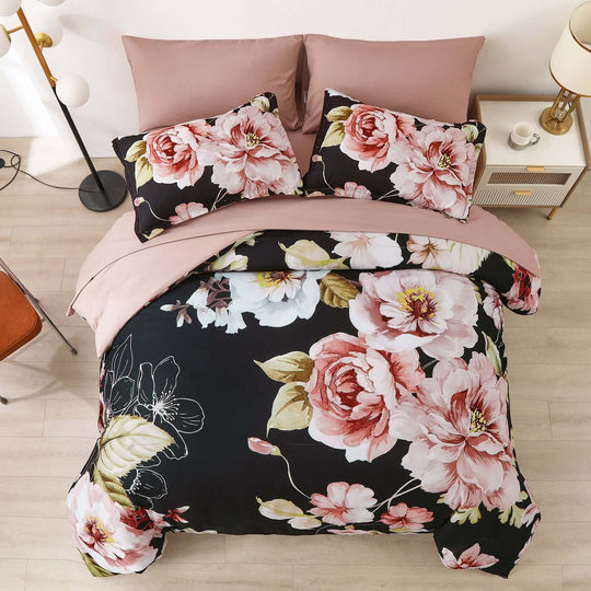 _label_, DSZ Product, feed-cond-new, feed-sl-free shipping, free-shipping, newSoft Warm Floral Comforter Set, King Size, Ultra - Plush Bedding With Pillowcases - Premium Home & Garden > Bedding > Quilts & Duvets from Styleforhome ! Shop Online Buy Now at S & D's Value Store Family Business Best Customer Service_label_, DSZ Product, feed-cond-new, feed-sl-free shipping, free-shipping, new