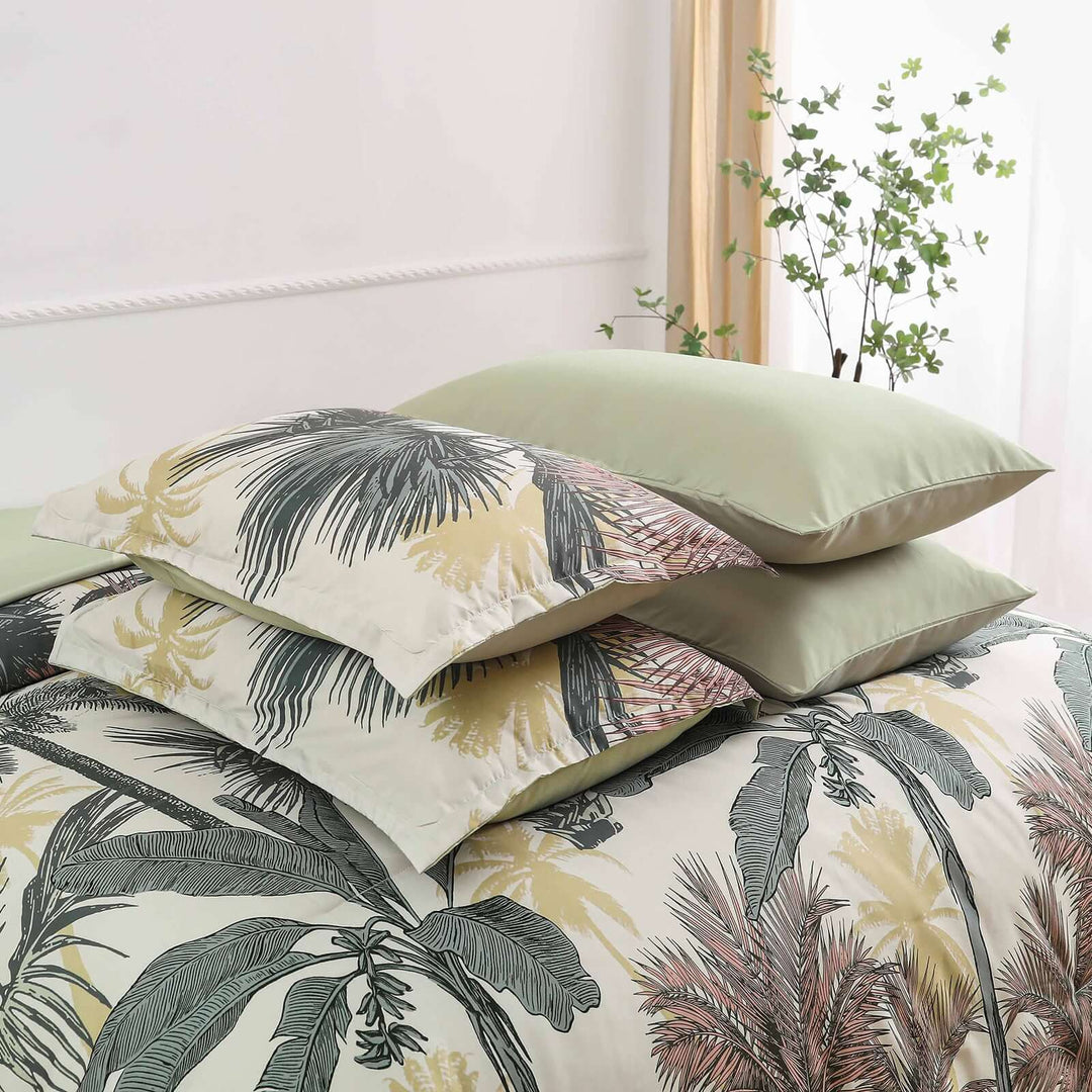 _label_, DSZ Product, feed-cond-new, feed-sl-free shipping, free-shipping, newSoft Floral Leaf Comforter Set, King Size, Warm Quilted Bedding With Pillowcases - Premium Home & Garden > Bedding > Quilts & Duvets from Styleforhome ! Shop Online Buy Now at S & D's Value Store Family Business Best Customer Service_label_, DSZ Product, feed-cond-new, feed-sl-free shipping, free-shipping, new