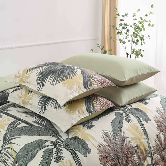 _label_, DSZ Product, feed-cond-new, feed-sl-free shipping, free-shipping, newSoft Floral Leaf Comforter Set, King Size, Warm Quilted Bedding With Pillowcases - Premium Home & Garden > Bedding > Quilts & Duvets from Styleforhome ! Shop Online Buy Now at S & D's Value Store Family Business Best Customer Service_label_, DSZ Product, feed-cond-new, feed-sl-free shipping, free-shipping, new