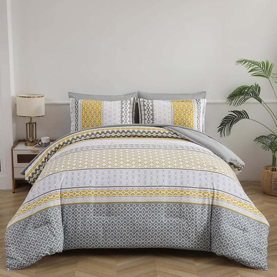 _label_, DSZ Product, feed-cond-new, feed-sl-free shipping, free-shipping, newFloral Stripes Comforter Set, King Size, Deluxe 3 - Piece Bedding With Pillowcases - Premium Home & Garden > Bedding > Quilts & Duvets from Styleforhome ! Shop Online Buy Now at S & D's Value Store Family Business Best Customer Service_label_, DSZ Product, feed-cond-new, feed-sl-free shipping, free-shipping, new