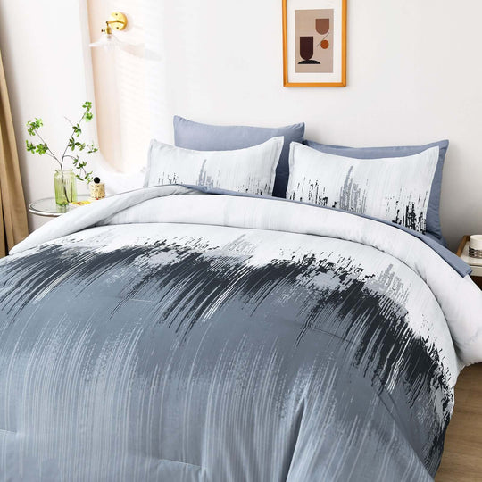 _label_, DSZ Product, feed-cond-new, feed-sl-free shipping, free-shipping, newFloral Stripes Comforter Set, King Size, Warm 3 - Piece Bedding With Pillowcases - Premium Home & Garden > Bedding > Quilts & Duvets from Styleforhome ! Shop Online Buy Now at S & D's Value Store Family Business Best Customer Service_label_, DSZ Product, feed-cond-new, feed-sl-free shipping, free-shipping, new