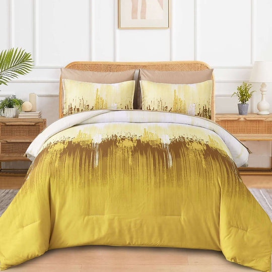 _label_, DSZ Product, feed-cond-new, feed-sl-free shipping, free-shipping, newFloral Stripes Comforter Set, King Size, Cozy 3 - Piece Bedding With Pillowcases - Premium Home & Garden > Bedding > Quilts & Duvets from Styleforhome ! Shop Online Buy Now at S & D's Value Store Family Business Best Customer Service_label_, DSZ Product, feed-cond-new, feed-sl-free shipping, free-shipping, new