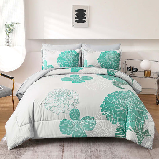 _label_, DSZ Product, feed-cond-new, feed-sl-free shipping, free-shipping, newFloral Winter Comforter Set, King Size, Ultra - Soft Quilted Bedding With Pillowcases - Premium Home & Garden > Bedding > Quilts & Duvets from Styleforhome ! Shop Online Buy Now at S & D's Value Store Family Business Best Customer Service_label_, DSZ Product, feed-cond-new, feed-sl-free shipping, free-shipping, new