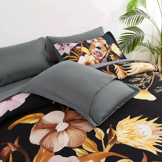 _label_, DSZ Product, feed-cond-new, feed-sl-free shipping, free-shipping, newSoft Floral Leaf Comforter Set, King Size, Quilted Bedding With Pillowcases - Premium Home & Garden > Bedding > Quilts & Duvets from Styleforhome ! Shop Online Buy Now at S & D's Value Store Family Business Best Customer Service_label_, DSZ Product, feed-cond-new, feed-sl-free shipping, free-shipping, new