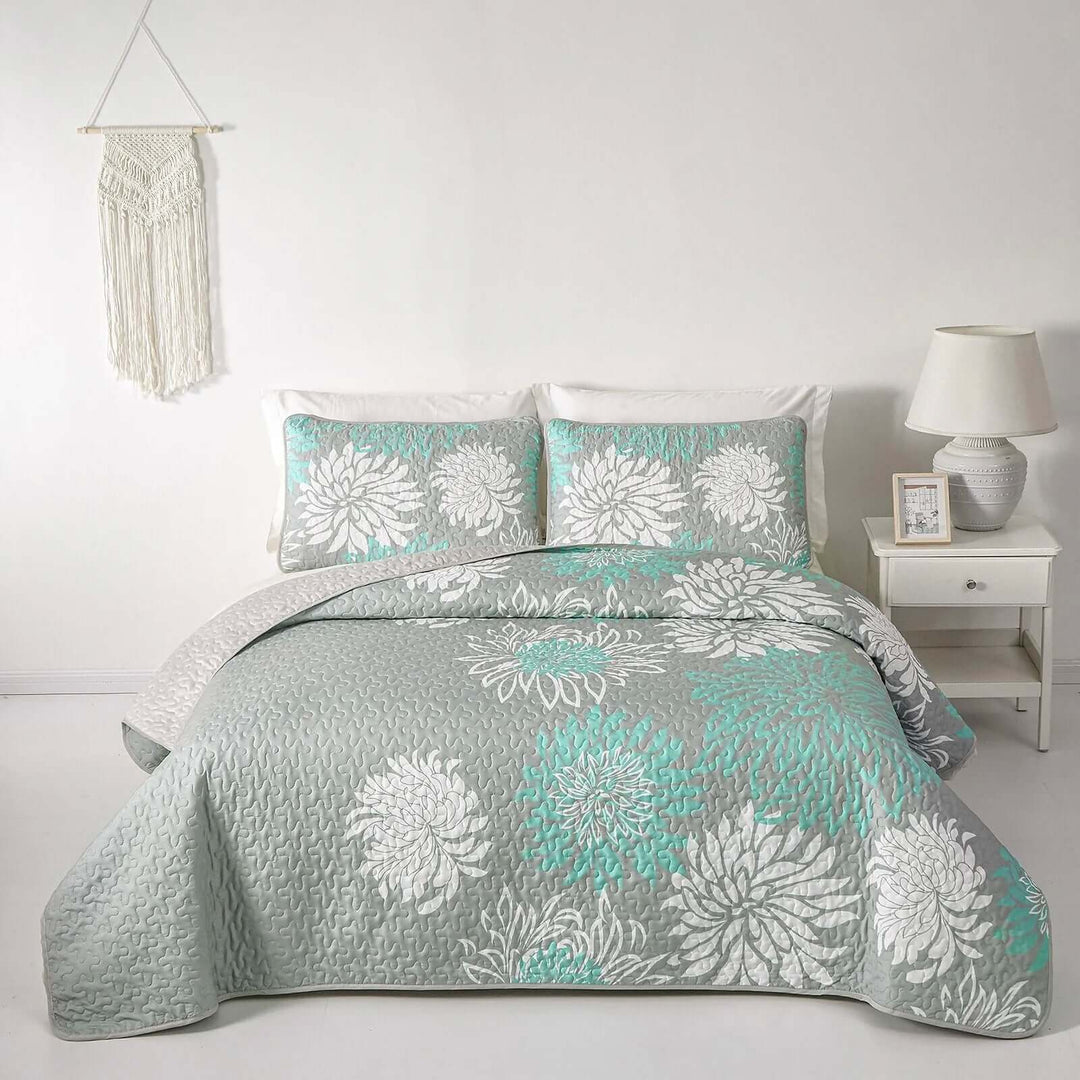 _label_, DSZ Product, feed-cond-new, feed-sl-free shipping, free-shippingElegant Quilted Bedspread And Pillowcases Set: Infuse Your Bedroom With Charm - Queen Size - Premium Home & Garden > Bedding > Blankets & Throws from Styleforhome ! Shop Online Buy Now at S & D's Value Store Family Business Best Customer Service_label_, DSZ Product, feed-cond-new, feed-sl-free shipping, free-shipping