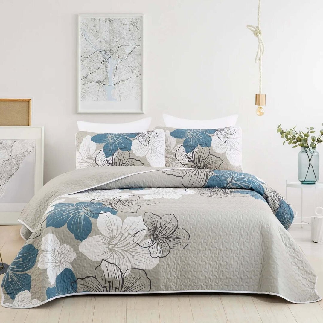 _label_, DSZ Product, feed-cond-new, feed-sl-free shipping, free-shippingIntricate Quilted Coverlet And Pillowcases Set: Artistry In Every Stitch - Queen Size - Premium Home & Garden > Bedding > Blankets & Throws from Styleforhome ! Shop Online Buy Now at S & D's Value Store Family Business Best Customer Service_label_, DSZ Product, feed-cond-new, feed-sl-free shipping, free-shipping