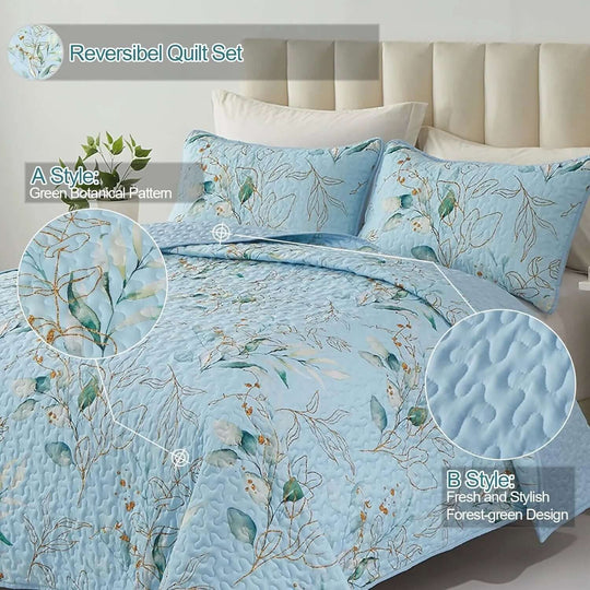 _label_, DSZ Product, feed-cond-new, feed-sl-free shipping, free-shippingHeavenly Quilted Coverlet And Pillowcovers Set: Cozy And Warm - Queen Size - Premium Home & Garden > Bedding > Blankets & Throws from Styleforhome ! Shop Online Buy Now at S & D's Value Store Family Business Best Customer Service_label_, DSZ Product, feed-cond-new, feed-sl-free shipping, free-shipping