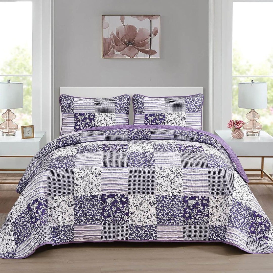 _label_, DSZ Product, feed-cond-new, feed-sl-free shipping, free-shippingHarmonious Quilted Bedspread And Pillowcovers Set: Perfect Balance Of Style - Queen Size - Premium Home & Garden > Bedding > Blankets & Throws from Styleforhome ! Shop Online Buy Now at S & D's Value Store Family Business Best Customer Service_label_, DSZ Product, feed-cond-new, feed-sl-free shipping, free-shipping