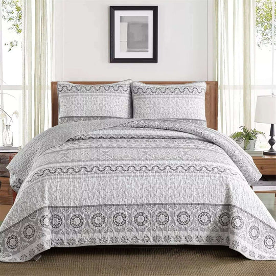 _label_, DSZ Product, feed-cond-new, feed-sl-free shipping, free-shippingStriking Quilted Coverlet And Pillowcovers Set: Make A Bold Impact - Queen Size - Premium Home & Garden > Bedding > Blankets & Throws from Styleforhome ! Shop Online Buy Now at S & D's Value Store Family Business Best Customer Service_label_, DSZ Product, feed-cond-new, feed-sl-free shipping, free-shipping