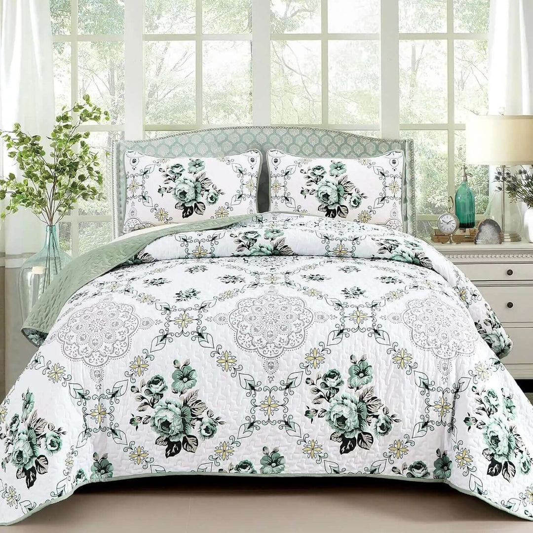 _label_, DSZ Product, feed-cond-new, feed-sl-free shipping, free-shippingExquisite Quilted Bedspread And Pillowcases Set: A Touch Of Elegance For Your Space - Queen Size - Premium Home & Garden > Bedding > Blankets & Throws from Styleforhome ! Shop Online Buy Now at S & D's Value Store Family Business Best Customer Service_label_, DSZ Product, feed-cond-new, feed-sl-free shipping, free-shipping