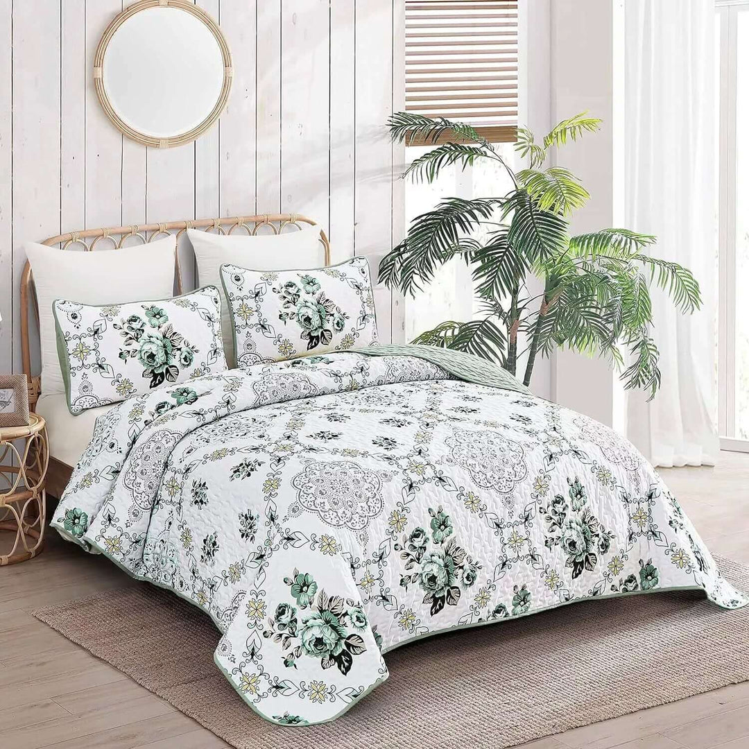 _label_, DSZ Product, feed-cond-new, feed-sl-free shipping, free-shippingExquisite Quilted Bedspread And Pillowcases Set: A Touch Of Elegance For Your Space - Queen Size - Premium Home & Garden > Bedding > Blankets & Throws from Styleforhome ! Shop Online Buy Now at S & D's Value Store Family Business Best Customer Service_label_, DSZ Product, feed-cond-new, feed-sl-free shipping, free-shipping