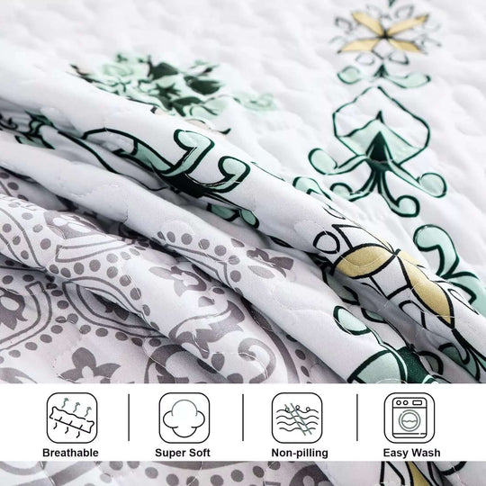 _label_, DSZ Product, feed-cond-new, feed-sl-free shipping, free-shippingExquisite Quilted Bedspread And Pillowcases Set: A Touch Of Elegance For Your Space - Queen Size - Premium Home & Garden > Bedding > Blankets & Throws from Styleforhome ! Shop Online Buy Now at S & D's Value Store Family Business Best Customer Service_label_, DSZ Product, feed-cond-new, feed-sl-free shipping, free-shipping