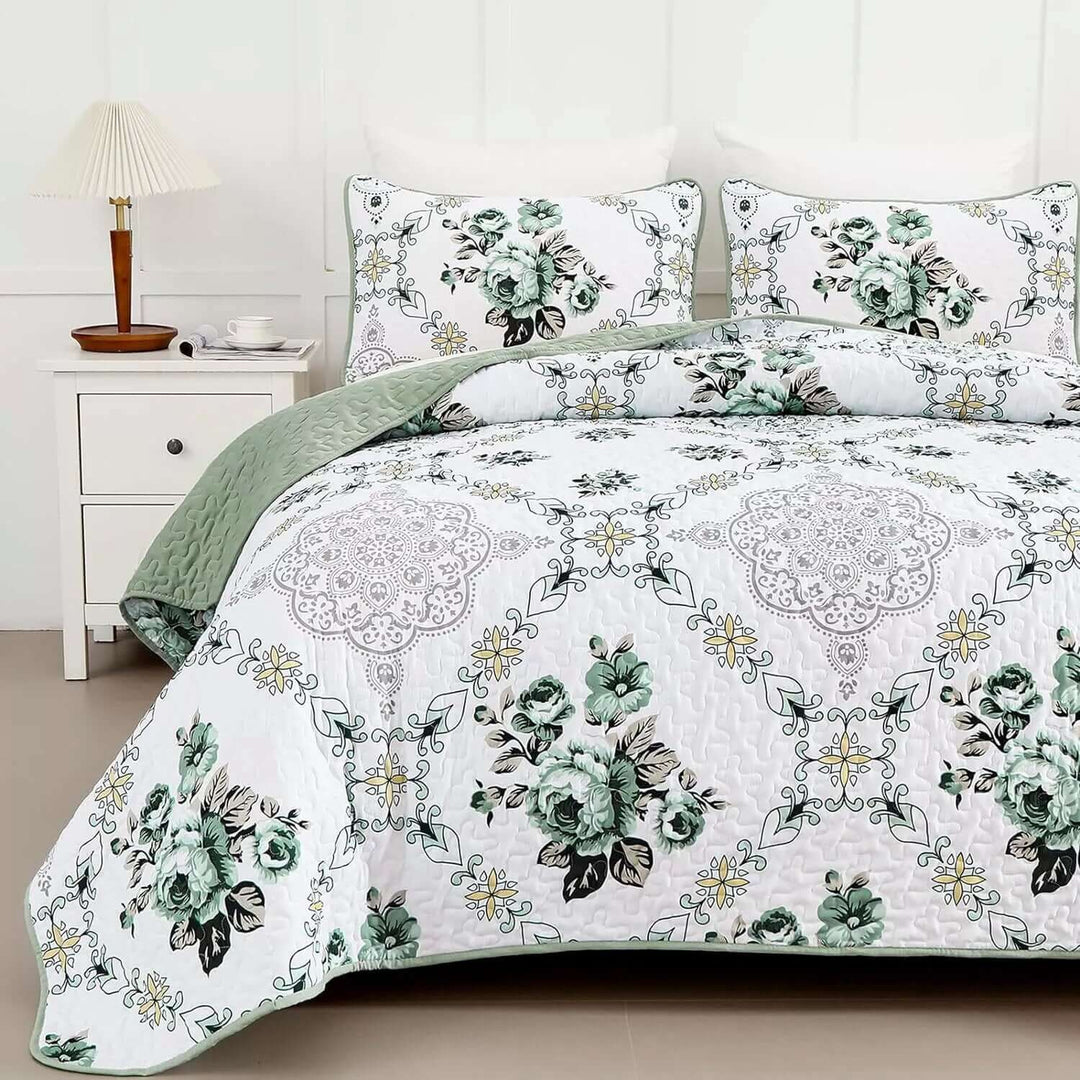 _label_, DSZ Product, feed-cond-new, feed-sl-free shipping, free-shippingExquisite Quilted Bedspread And Pillowcases Set: A Touch Of Elegance For Your Space - Queen Size - Premium Home & Garden > Bedding > Blankets & Throws from Styleforhome ! Shop Online Buy Now at S & D's Value Store Family Business Best Customer Service_label_, DSZ Product, feed-cond-new, feed-sl-free shipping, free-shipping