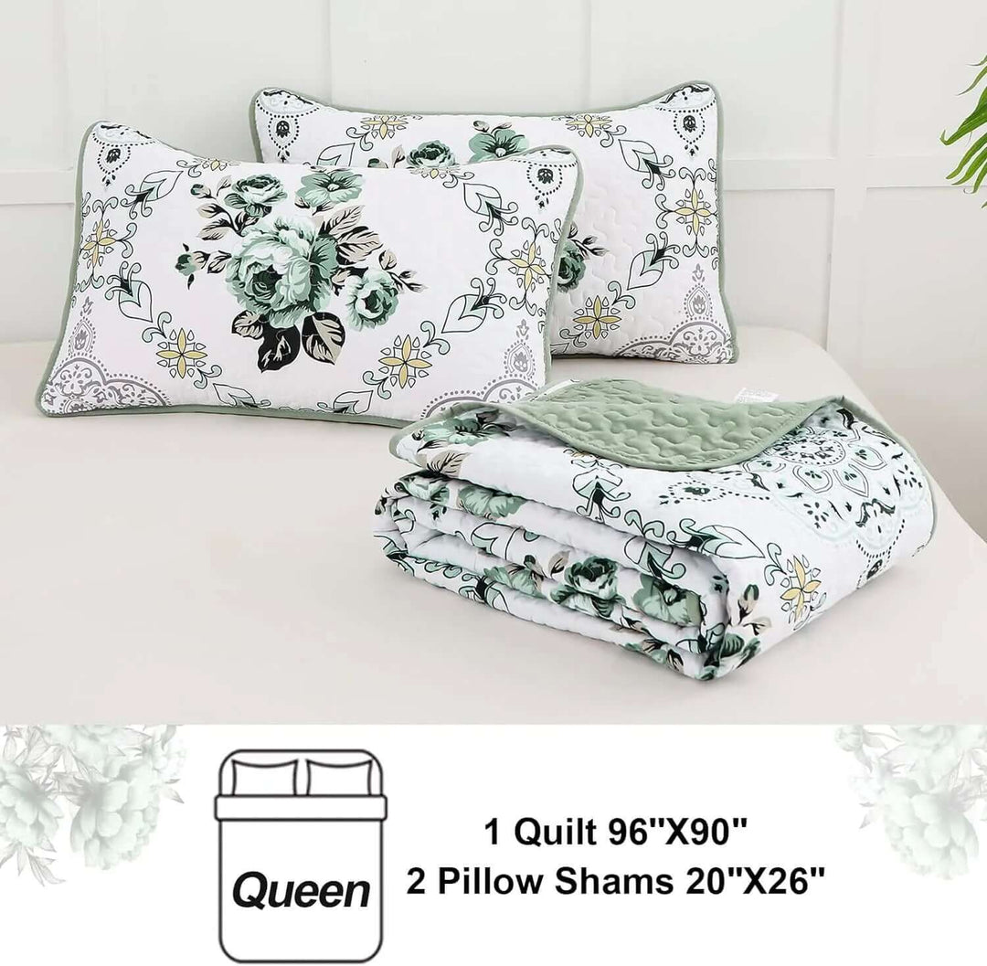 _label_, DSZ Product, feed-cond-new, feed-sl-free shipping, free-shippingExquisite Quilted Bedspread And Pillowcases Set: A Touch Of Elegance For Your Space - Queen Size - Premium Home & Garden > Bedding > Blankets & Throws from Styleforhome ! Shop Online Buy Now at S & D's Value Store Family Business Best Customer Service_label_, DSZ Product, feed-cond-new, feed-sl-free shipping, free-shipping