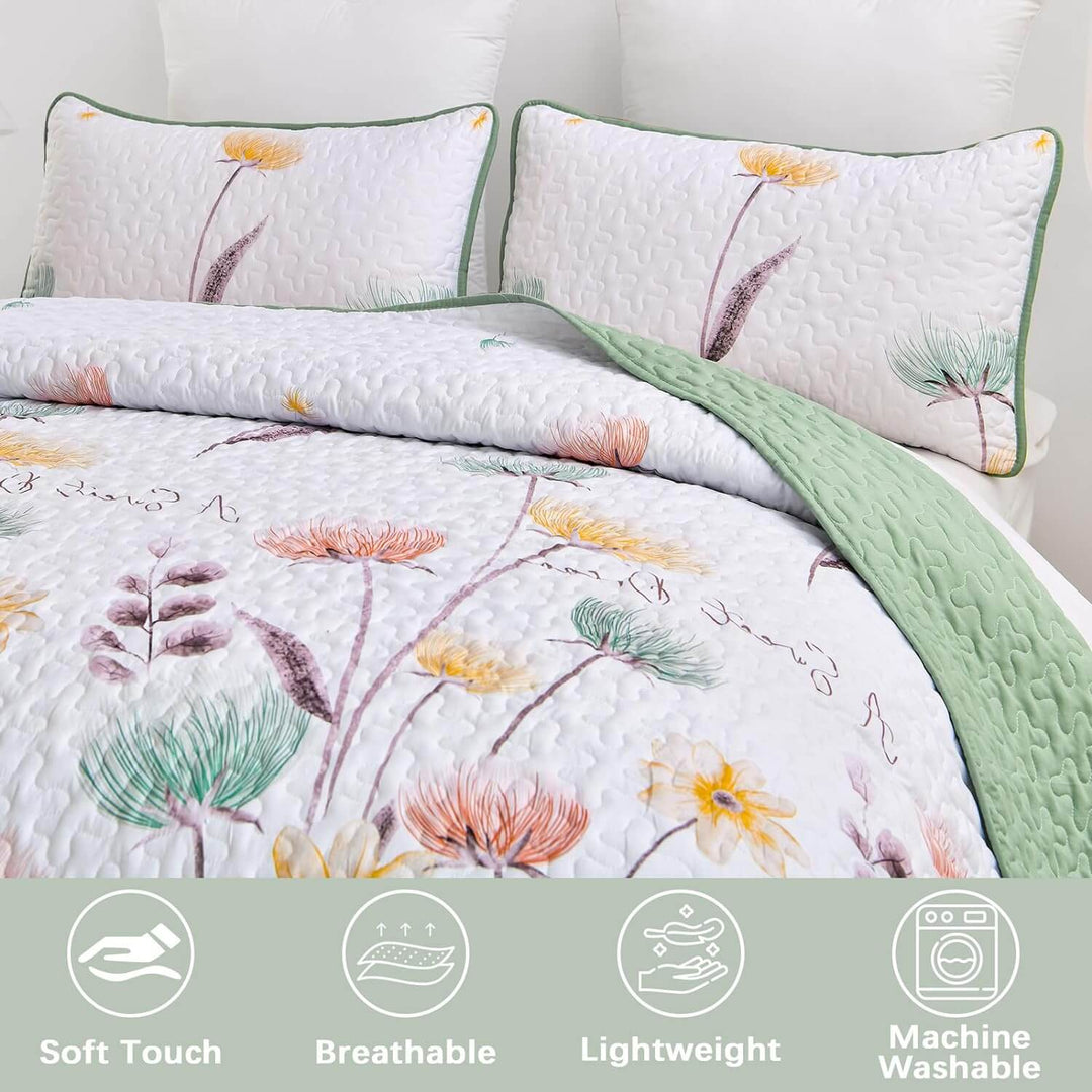 _label_, DSZ Product, feed-cond-new, feed-sl-free shipping, free-shippingIntricate Quilted Coverlet And Pillowcases Set: A Work Of Art For Your Bedroom - Queen Size - Premium Home & Garden > Bedding > Blankets & Throws from Styleforhome ! Shop Online Buy Now at S & D's Value Store Family Business Best Customer Service_label_, DSZ Product, feed-cond-new, feed-sl-free shipping, free-shipping