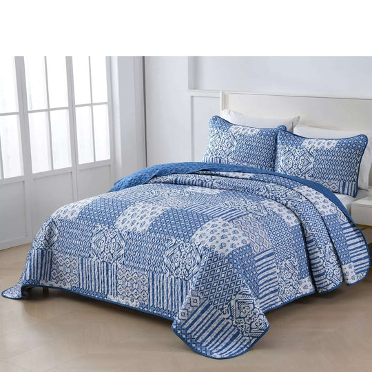 _label_, DSZ Product, feed-cond-new, feed-sl-free shipping, free-shippingBlissful Quilted Bedspread And Pillowcovers Set: Relax In Style - Queen Size - Premium Home & Garden > Bedding > Blankets & Throws from Styleforhome ! Shop Online Buy Now at S & D's Value Store Family Business Best Customer Service_label_, DSZ Product, feed-cond-new, feed-sl-free shipping, free-shipping