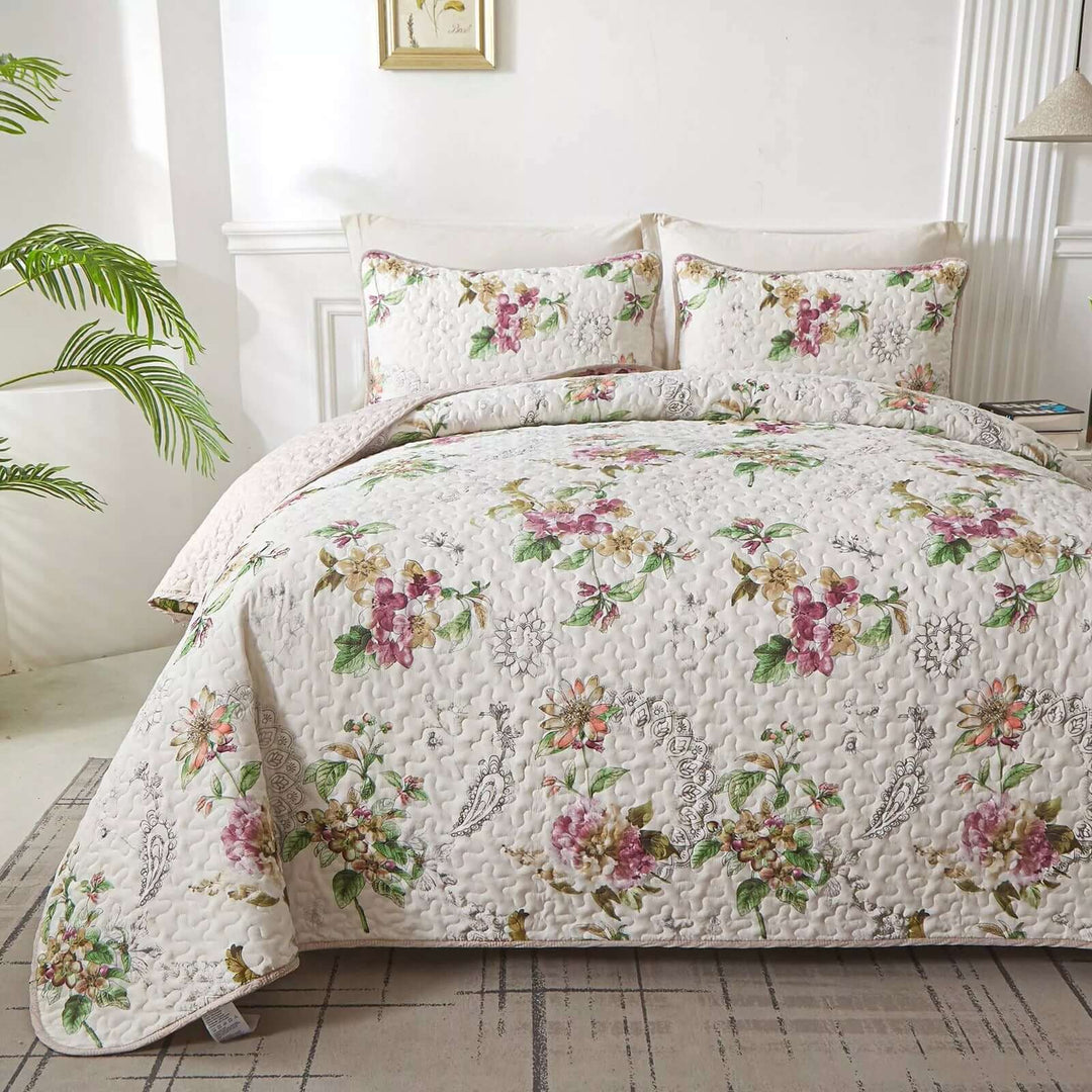 _label_, DSZ Product, feed-cond-new, feed-sl-free shipping, free-shippingArtisan Quilted Coverlet And Pillowcases Set: A Masterpiece For Your Bed - Queen Size - Premium Home & Garden > Bedding > Blankets & Throws from Styleforhome ! Shop Online Buy Now at S & D's Value Store Family Business Best Customer Service_label_, DSZ Product, feed-cond-new, feed-sl-free shipping, free-shipping