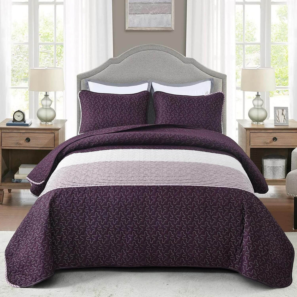 _label_, DSZ Product, feed-cond-new, feed-sl-free shipping, free-shippingRadiant Quilted Coverlet And Pillowcovers Set: Brighten Any Room - Queen Size - Premium Home & Garden > Bedding > Blankets & Throws from Styleforhome ! Shop Online Buy Now at S & D's Value Store Family Business Best Customer Service_label_, DSZ Product, feed-cond-new, feed-sl-free shipping, free-shipping