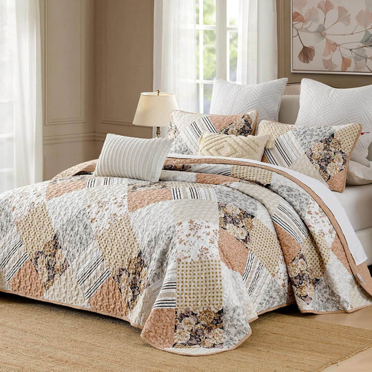 _label_, DSZ Product, feed-cond-new, feed-sl-free shipping, free-shippingTranscendent Quilted Bedspread And Pillowcovers Set: Elevated Comfort - Queen Size - Premium Home & Garden > Bedding > Blankets & Throws from Styleforhome ! Shop Online Buy Now at S & D's Value Store Family Business Best Customer Service_label_, DSZ Product, feed-cond-new, feed-sl-free shipping, free-shipping