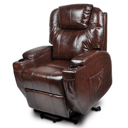 DSZ Product, feed-cond-new, feed-sl-DSZ Freight Payable, newRecliner Lift Heat Massage Armchair Sofa Leather 2 Motor Chair Brown - Premium Furniture > Sofas > Sofas & Sofa Beds from DSZ ! Shop Online Buy Now at S & D's Value Store Family Business Best Customer ServiceDSZ Product, feed-cond-new, feed-sl-DSZ Freight Payable, new