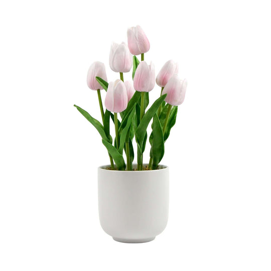 DSZ Product, feed-cond-new, feed-sl-DSZ Freight Payable, newFlowering Pink Artificial Tulip Plant Arrangement With Ceramic Bowl 35Cm - Premium Home & Garden > Artificial Plants > Artifical Flowers & Plants from DSZ ! Shop Online Buy Now at S & D's Value Store Family Business Best Customer ServiceDSZ Product, feed-cond-new, feed-sl-DSZ Freight Payable, new