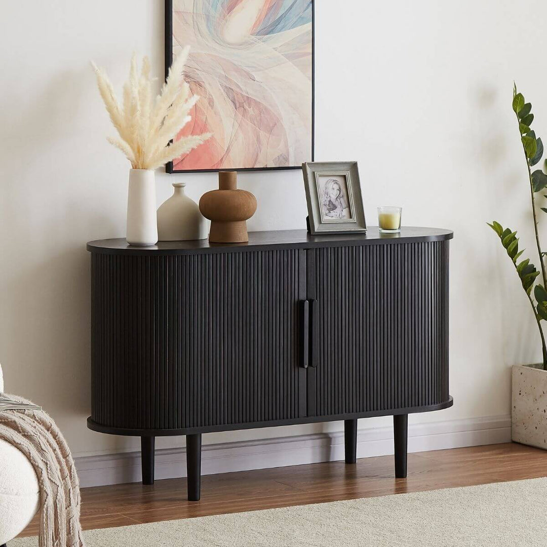 DSZ Product, feed-cond-new, feed-sl-DSZ Freight Payable, newTate Black Column Wooden Sideboard Table - Premium Furniture > Living Room > Side Tables from E-Living Furniture ! Shop Online Buy Now at S & D's Value Store Family Business Best Customer ServiceDSZ Product, feed-cond-new, feed-sl-DSZ Freight Payable, new