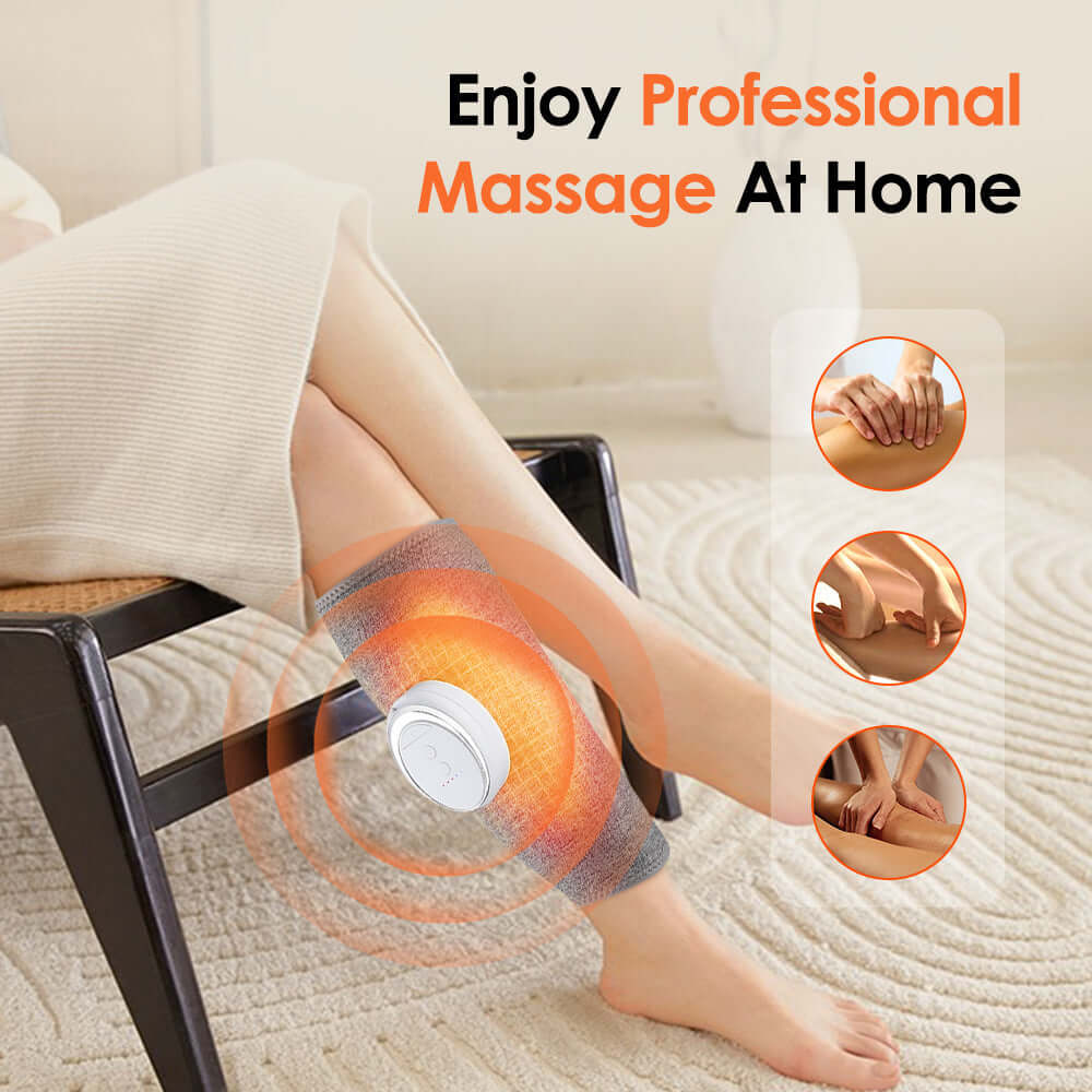 Enjoy a professional leg massage at home with a rechargeable leg massager featuring soothing vibration modes.