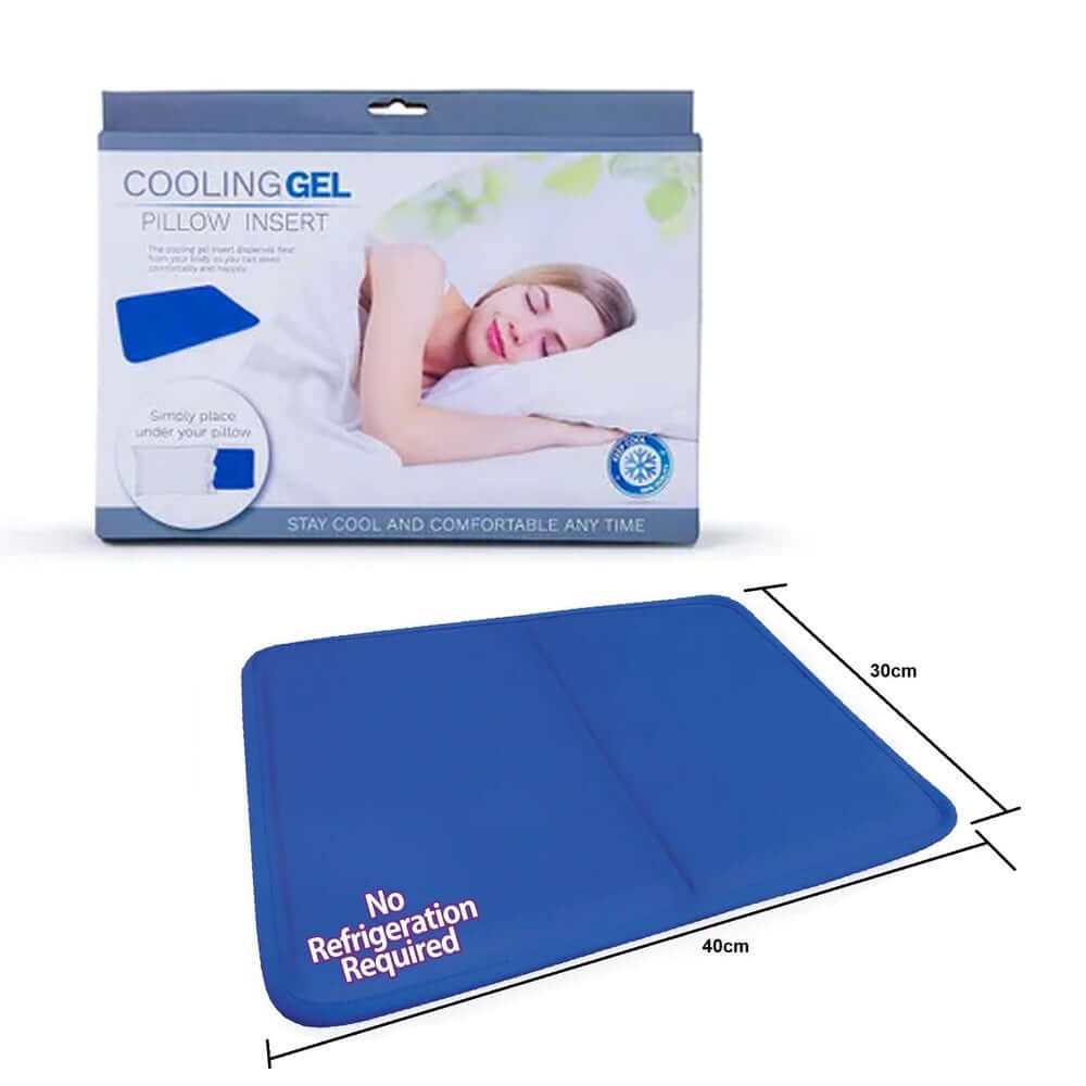 Cooling Gel Muscle Relief Aid Pad Pillow for a restful sleep, no refrigeration needed. Affordable quality sleep solution.