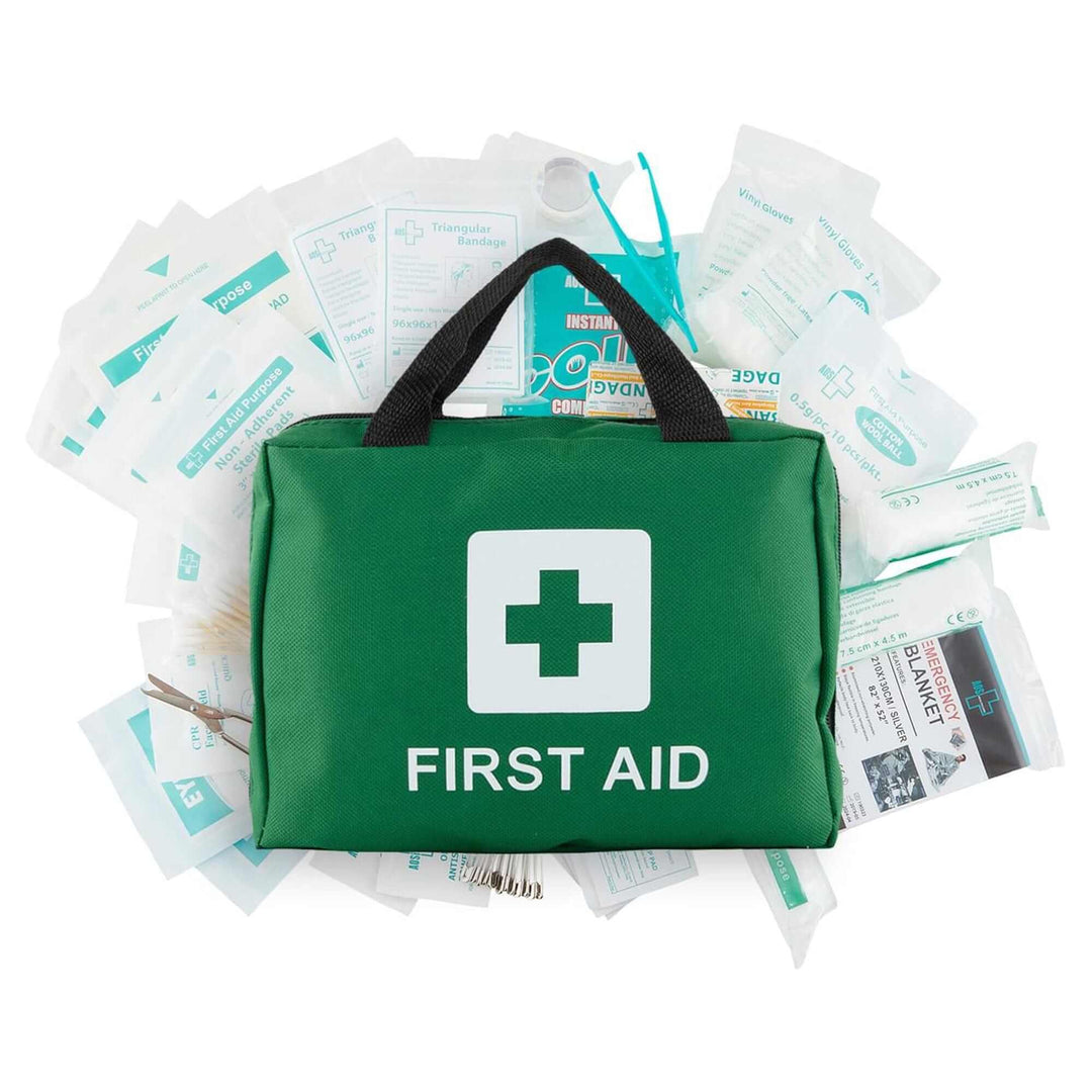 420 Piece Deluxe First Aid Kit, affordable and quality emergency tools for home, car, or work.