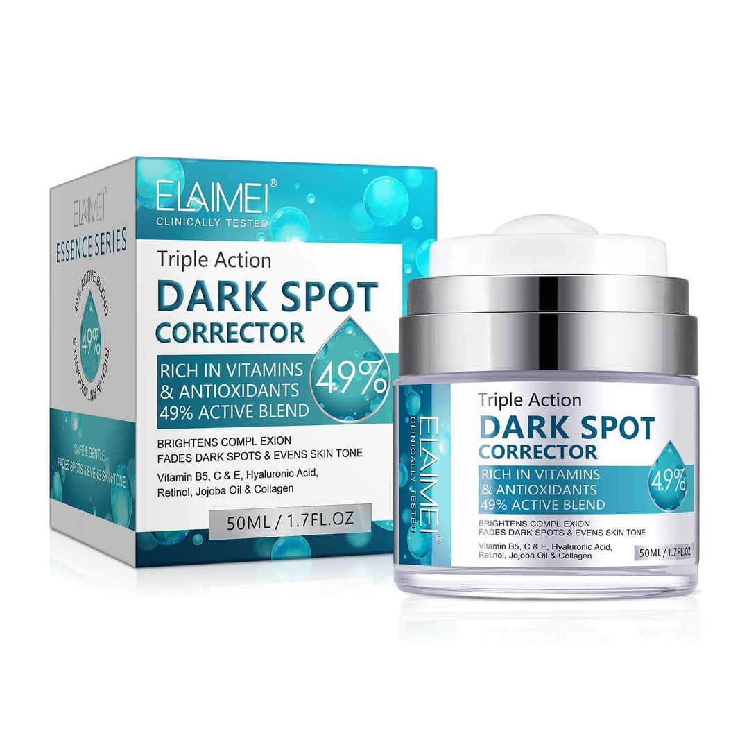 Elaimei Triple Action Dark Spot Corrector cream with active blend for brightening skin and reducing dark spots.