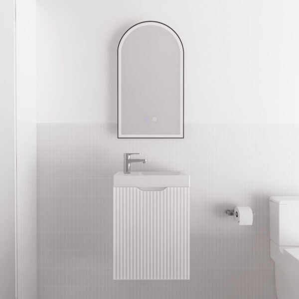 450*250*550mm Vienna Matt White Wall Hung Mini Vanity