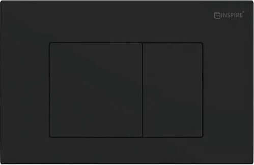 R&T Standard Cisterns Push Plates in square matte black, affordable quality for DIY projects in a luxurious design.