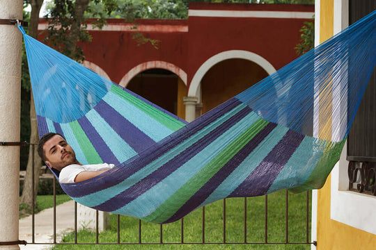 _label_, DSZ Product, feed-cond-new, feed-sl-free shipping, free-shipping, newThe Out And About Mayan Legacy Hammock Doble Size In Oceanica Colour - Premium Home & Garden > Artificial Plants > Artificial Trees from Mayan Legacy ! Shop Online Buy Now at S & D's Value Store Family Business Best Customer Service_label_, DSZ Product, feed-cond-new, feed-sl-free shipping, free-shipping, new