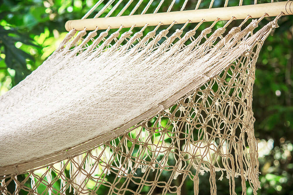 _label_, DSZ Product, feed-cond-new, feed-sl-free shipping, free-shipping, newMayan Legacy Queen Size Outdoor Cotton Mexican Resort Hammock With Fringe In Cream Colour - Premium Home & Garden > Hammocks > Hammocks & Accessories from DSZ ! Shop Online Buy Now at S & D's Value Store Family Business Best Customer Service_label_, DSZ Product, feed-cond-new, feed-sl-free shipping, free-shipping, new