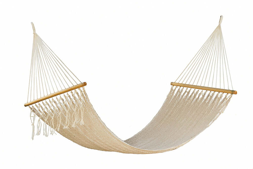 _label_, DSZ Product, feed-cond-new, feed-sl-free shipping, free-shipping, newMayan Legacy Queen Size Outdoor Cotton Mexican Resort Hammock With Fringe In Cream Colour - Premium Home & Garden > Hammocks > Hammocks & Accessories from DSZ ! Shop Online Buy Now at S & D's Value Store Family Business Best Customer Service_label_, DSZ Product, feed-cond-new, feed-sl-free shipping, free-shipping, new