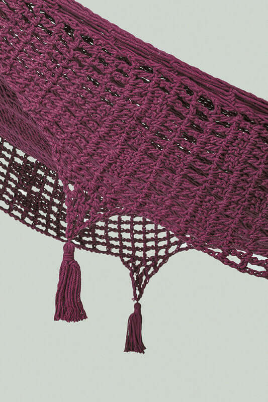 _label_, DSZ Product, feed-cond-new, feed-sl-free shipping, free-shipping, newOutdoor Undercover Cotton Mayan Legacy Hammock With Hand Crocheted Tassels King Size Maroon - Premium Home & Garden > Hammocks > Hammocks & Accessories from Mayan Legacy ! Shop Online Buy Now at S & D's Value Store Family Business Best Customer Service_label_, DSZ Product, feed-cond-new, feed-sl-free shipping, free-shipping, new