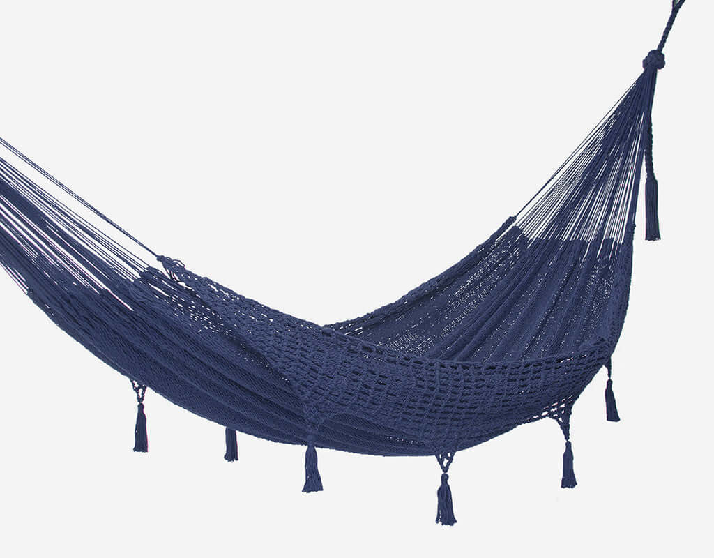 _label_, DSZ Product, feed-cond-new, feed-sl-free shipping, free-shipping, newOutdoor Undercover Cotton Mayan Legacy Hammock With Hand Crocheted Tassels Queen Size Blue - Premium Home & Garden > Hammocks > Hammocks & Accessories from Mayan Legacy ! Shop Online Buy Now at S & D's Value Store Family Business Best Customer Service_label_, DSZ Product, feed-cond-new, feed-sl-free shipping, free-shipping, new