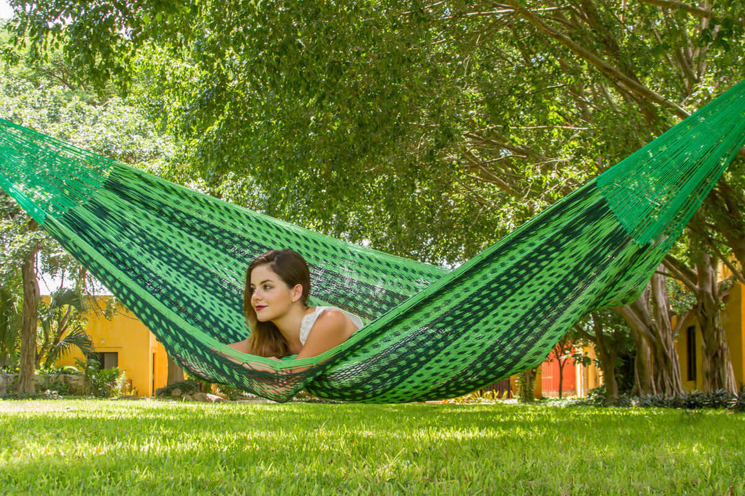 _label_, DSZ Product, feed-cond-new, feed-sl-free shipping, free-shipping, newMayan Legacy Queen Size Outdoor Cotton Mexican Hammock In Jardin Colour - Premium Home & Garden > Hammocks > Hammocks & Accessories from Mayan Legacy ! Shop Online Buy Now at S & D's Value Store Family Business Best Customer Service_label_, DSZ Product, feed-cond-new, feed-sl-free shipping, free-shipping, new