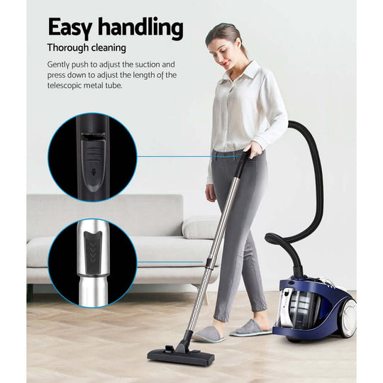 _label_, DSZ Product, feed-cond-new, feed-sl-free shipping, free-shipping, newDevanti 2200W Bagless Vacuum Cleaner Blue - Premium Appliances > Vacuum Cleaners > Stick Vacuums from Devanti ! Shop Online Buy Now at S & D's Value Store Family Business Best Customer Service_label_, DSZ Product, feed-cond-new, feed-sl-free shipping, free-shipping, new