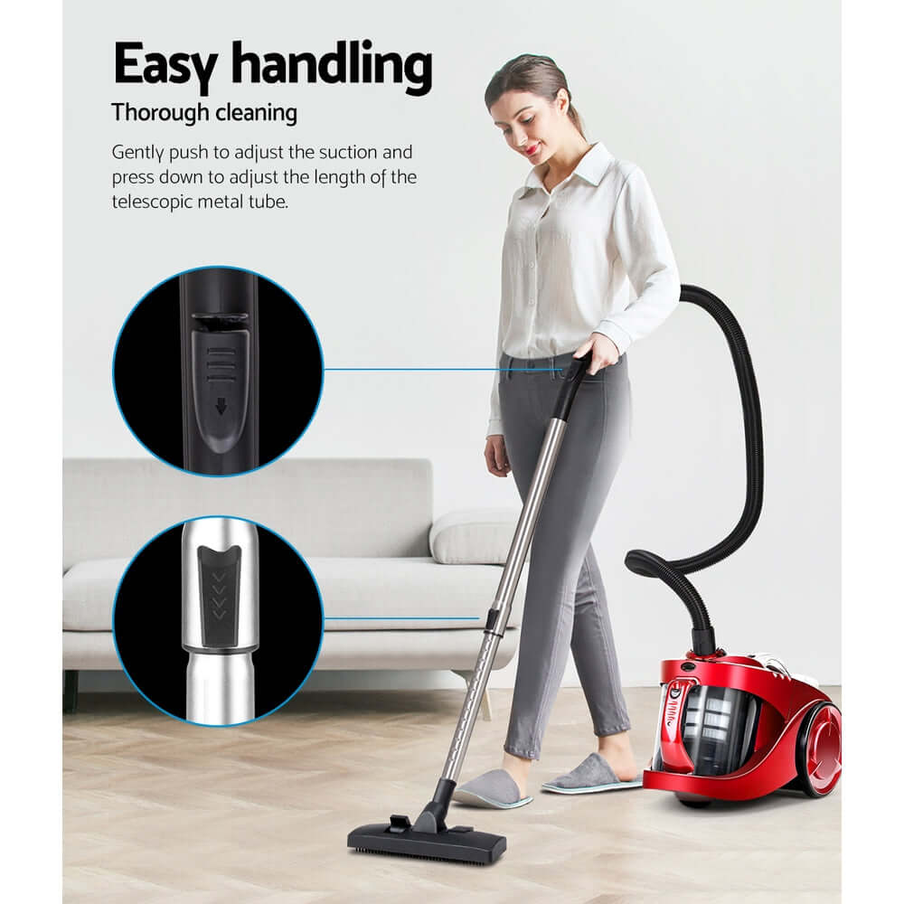 _label_, DSZ Product, feed-cond-new, feed-sl-free shipping, free-shipping, newDevanti 2200W Bagless Vacuum Cleaner Red - Premium Appliances > Vacuum Cleaners > Stick Vacuums from Devanti ! Shop Online Buy Now at S & D's Value Store Family Business Best Customer Service_label_, DSZ Product, feed-cond-new, feed-sl-free shipping, free-shipping, new