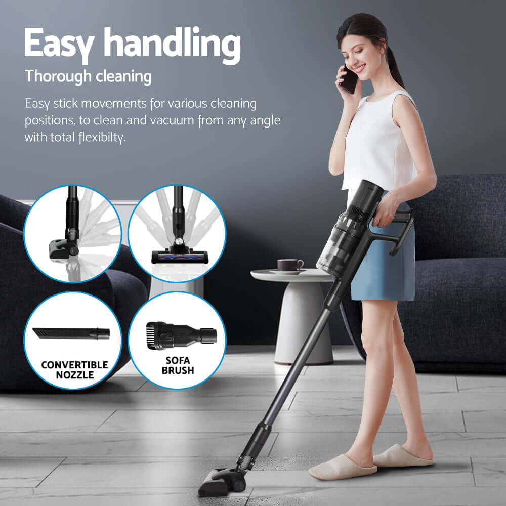 _label_, DSZ Product, feed-cond-new, feed-sl-free shipping, free-shipping, newDevanti Stick Vacuum Cleaner Mop Head 350W Grey - Premium Appliances > Vacuum Cleaners > Stick Vacuums from Devanti ! Shop Online Buy Now at S & D's Value Store Family Business Best Customer Service_label_, DSZ Product, feed-cond-new, feed-sl-free shipping, free-shipping, new