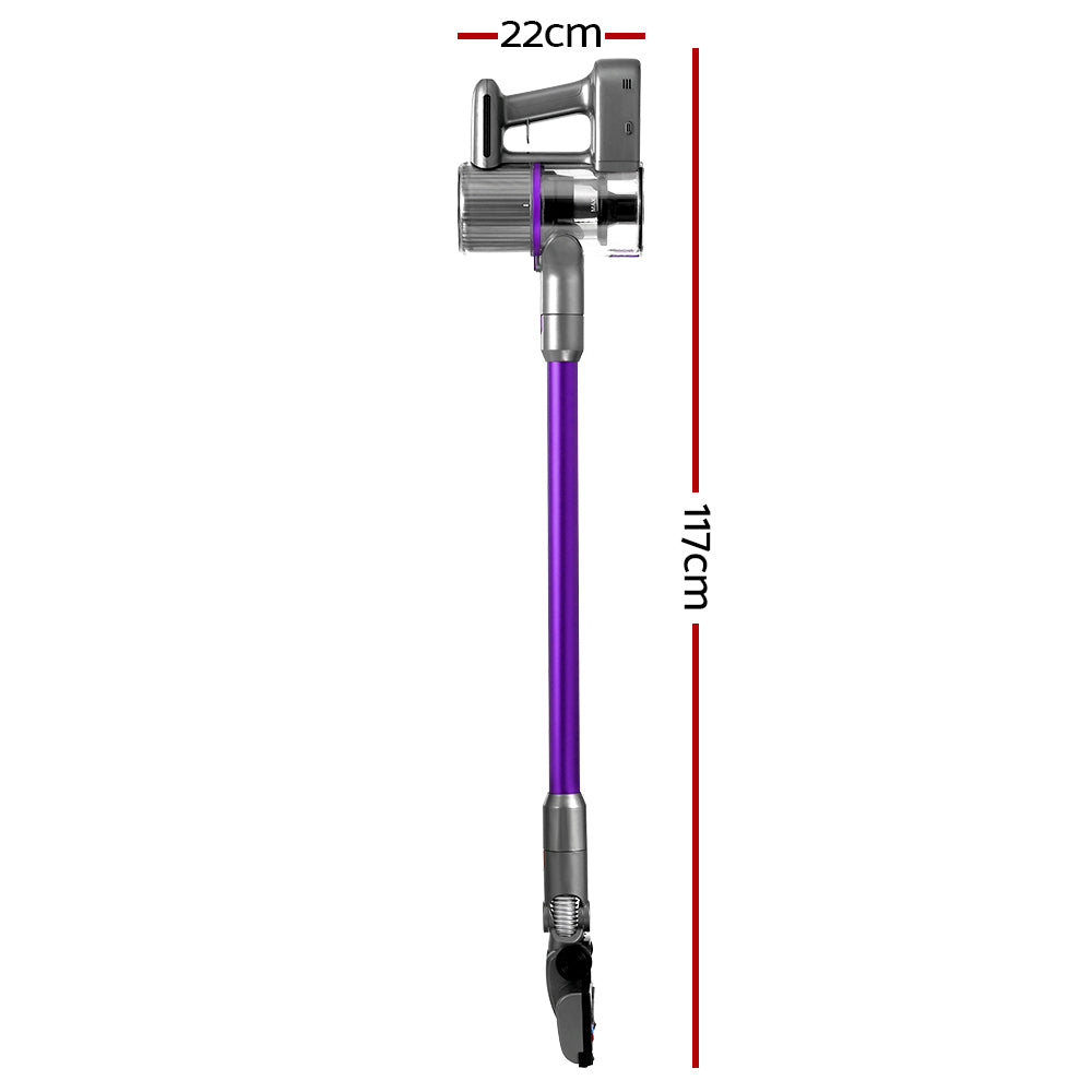 เครื่องดูดฝุ่น Devanti Stick ไร้สายแบบมีถุงเก็บฝุ่น 120 วัตต์ สีม่วง