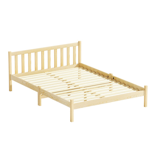 Artiss Bed Frame Double Size Wooden Oak Sofie