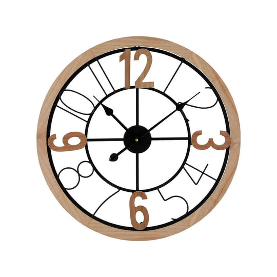 _label_, DSZ Product, feed-cond-new, feed-sl-free shipping, free-shipping, newArtiss 60Cm Wall Clock Wooden - Premium Home & Garden > Decor > Clocks from Artiss ! Shop Online Buy Now at S & D's Value Store Family Business Best Customer Service_label_, DSZ Product, feed-cond-new, feed-sl-free shipping, free-shipping, new