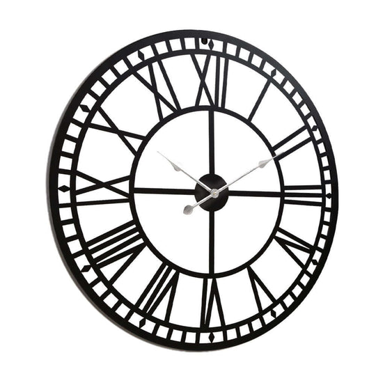 _label_, DSZ Product, feed-cond-new, feed-sl-free shipping, free-shipping, newArtiss 80Cm Wall Clock Large Roman Numerals Metal Black - Premium Home & Garden > Decor > Clocks from Unbranded ! Shop Online Buy Now at S & D's Value Store Family Business Best Customer Service_label_, DSZ Product, feed-cond-new, feed-sl-free shipping, free-shipping, new