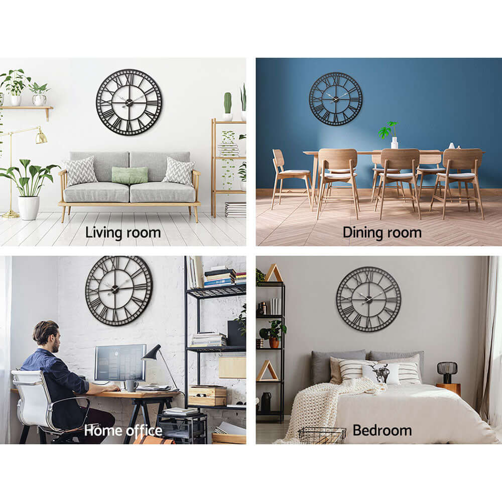 _label_, DSZ Product, feed-cond-new, feed-sl-free shipping, free-shipping, newArtiss 80Cm Wall Clock Large Roman Numerals Metal Black - Premium Home & Garden > Decor > Clocks from Unbranded ! Shop Online Buy Now at S & D's Value Store Family Business Best Customer Service_label_, DSZ Product, feed-cond-new, feed-sl-free shipping, free-shipping, new