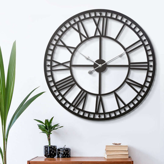 _label_, DSZ Product, feed-cond-new, feed-sl-free shipping, free-shipping, newArtiss 80Cm Wall Clock Large Roman Numerals Metal Black - Premium Home & Garden > Decor > Clocks from Unbranded ! Shop Online Buy Now at S & D's Value Store Family Business Best Customer Service_label_, DSZ Product, feed-cond-new, feed-sl-free shipping, free-shipping, new