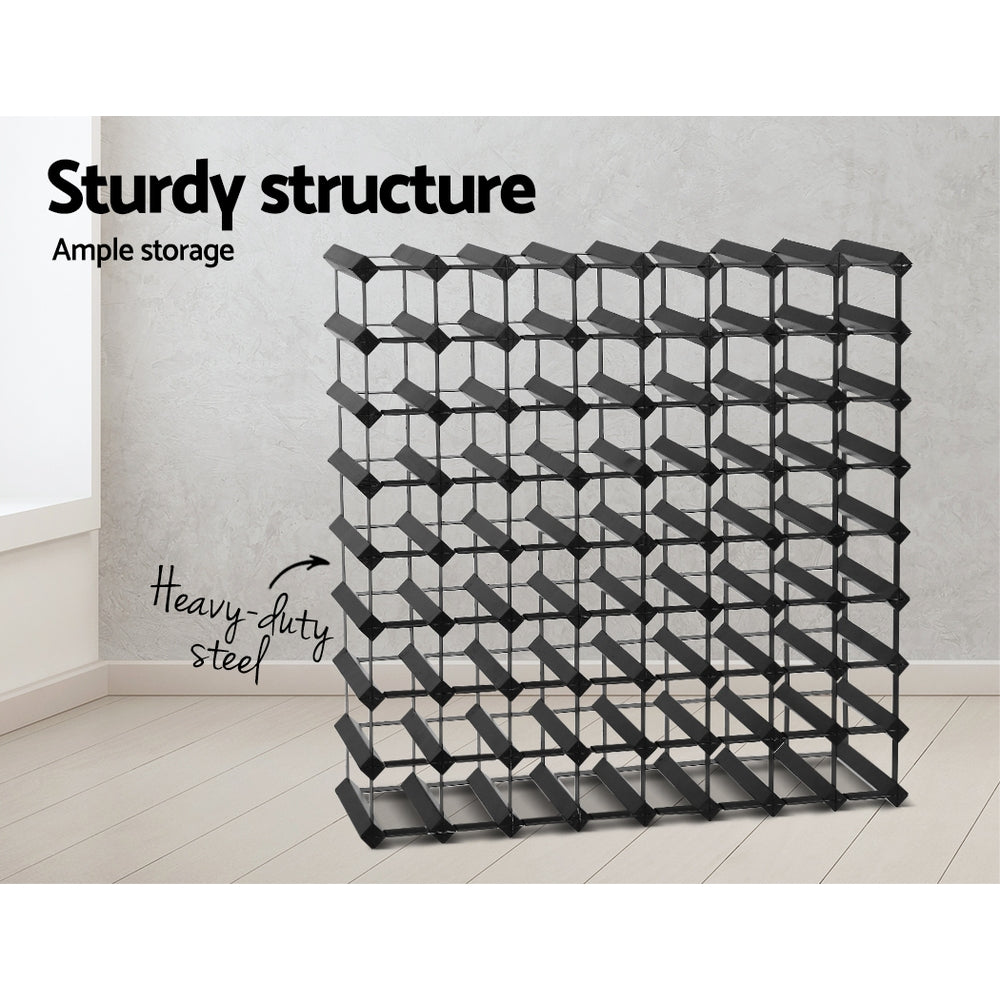 DSZ Product, feed-cond-new, feed-sl-DSZ Freight Payable, newArtiss Wine Rack 72 Bottle Black - Premium Furniture > Dining > Wine Racks from Artiss ! Shop Online Buy Now at S & D's Value Store Family Business Best Customer ServiceDSZ Product, feed-cond-new, feed-sl-DSZ Freight Payable, new