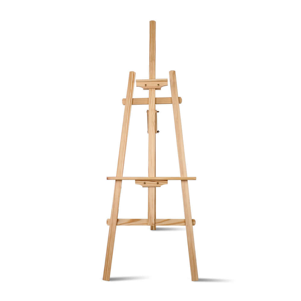 Affordable Artiss Painting Easel in solid pine wood, adjustable height and tilt for DIY and quality art projects.